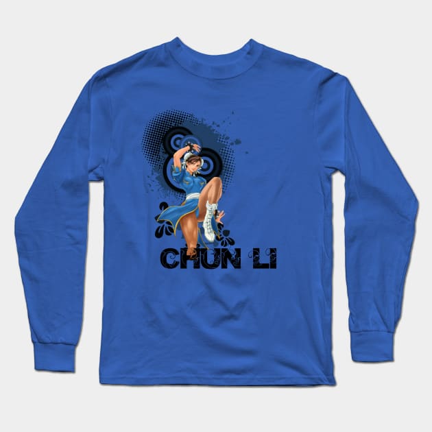 Chun Li Long Sleeve T-Shirt by CaptainMazda